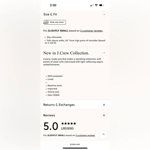 J CREW COLLECTION Sequin Panel Dress size 12 NWT - Picture 7 of 7